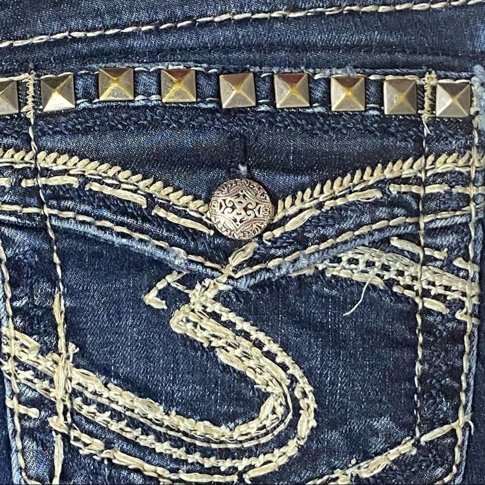 Silver | Aiko Mid-Rise Slim Boot Cut Jeans - Picture 9 of 9